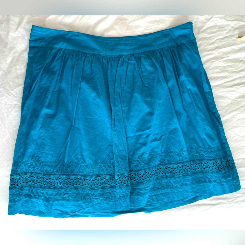 Women's Eyelet Trim Skirt